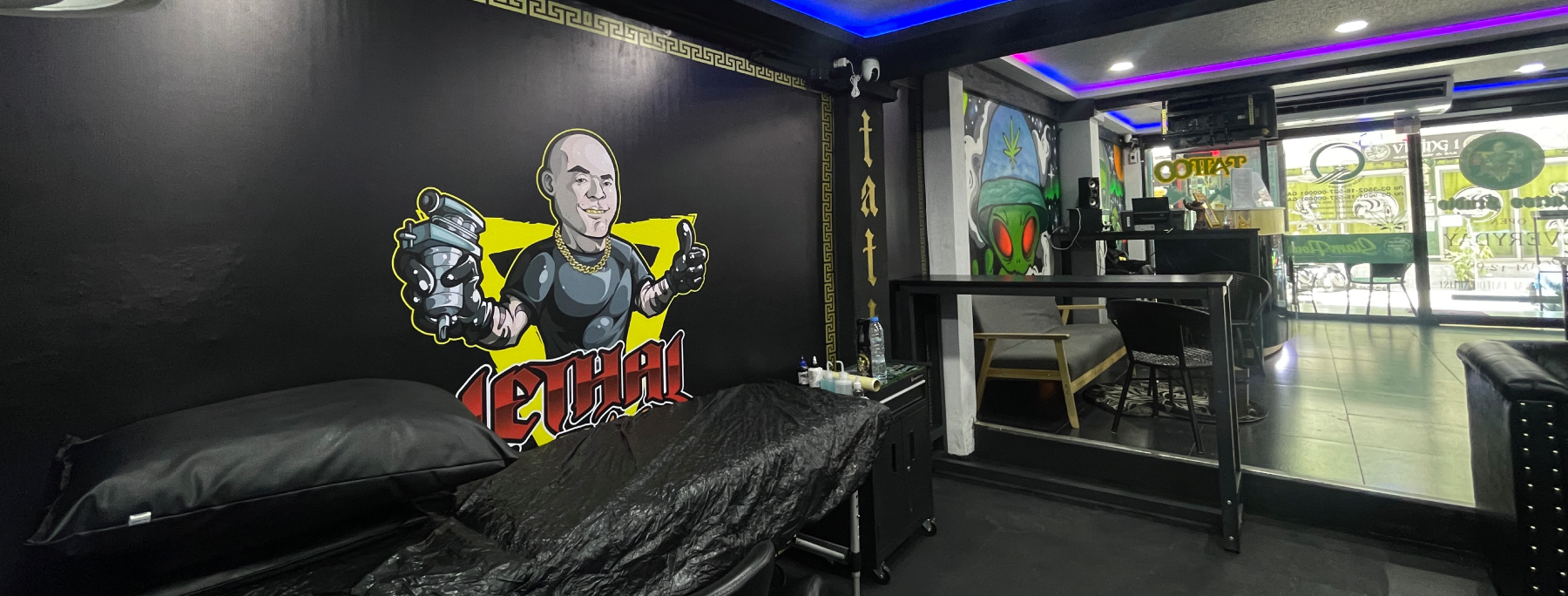 Best Tattoo Shop in Pattaya, Clean Tattoo Studio, Lethal Ink Tattoo Studio, August 2024