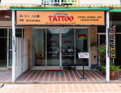Lethal Ink Tattoo Exterior, Phra Tamnak, Pattaya, 2025