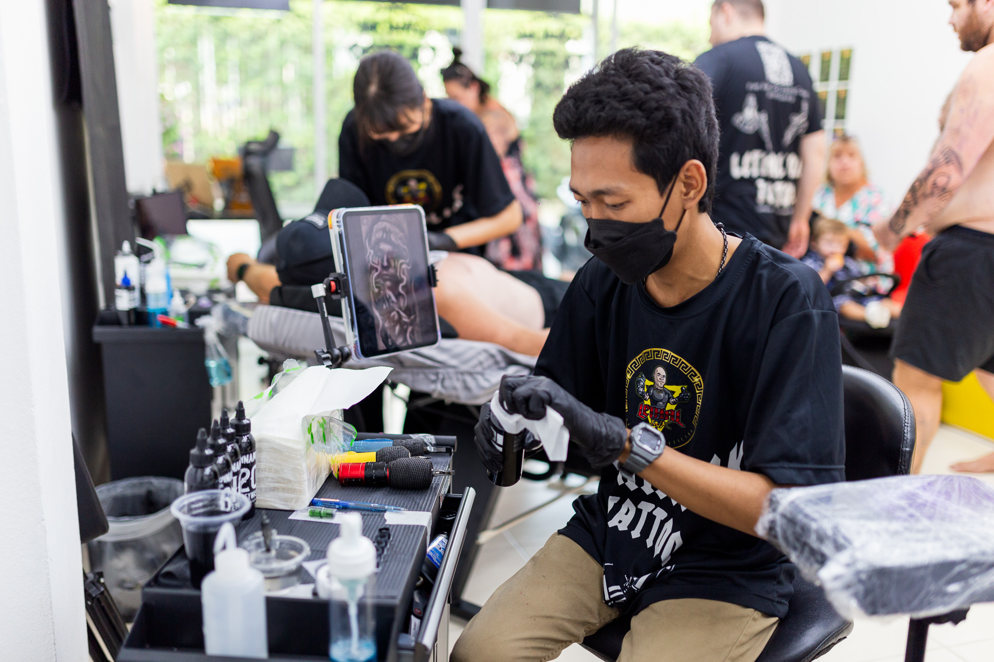 Lethal Ink Tattoo Interior, Phra Tamnak, Pattaya, 2025
