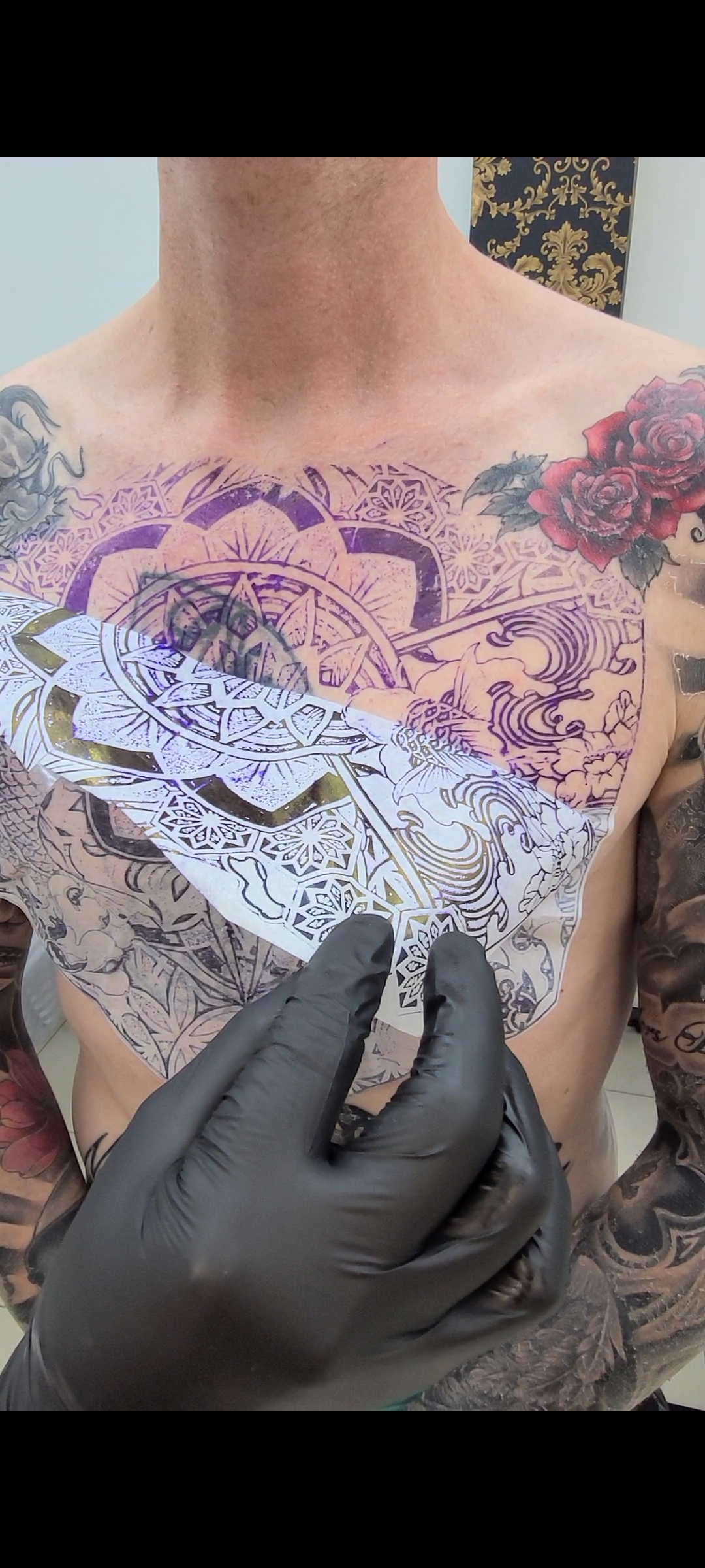 Tattoo Process Step 4 - Stencil Application